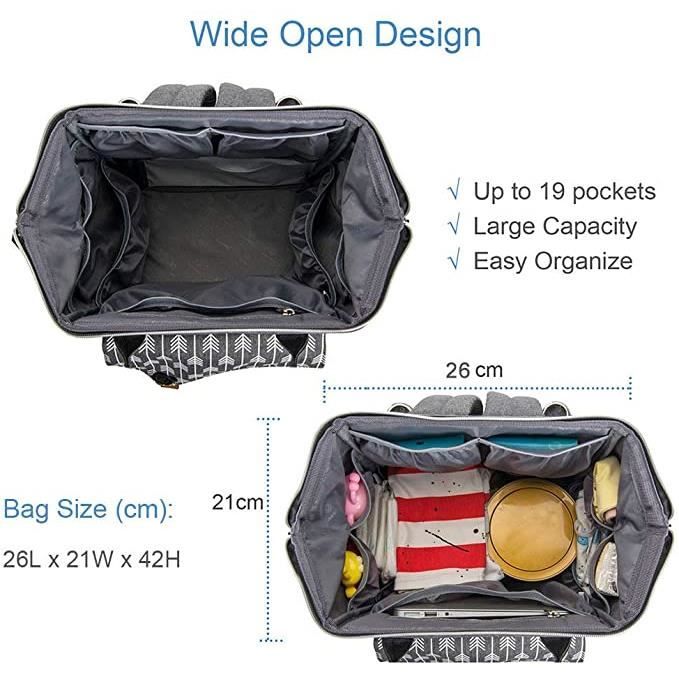 Lekebaby Sac a Langer a Dos Bebe Grande Capacite Sac a Dos de Voyage Pour Bebe Isotherme Impermeable avec Matelas a Langer Motif Fl Cdiscount Puericulture Eveil bebe