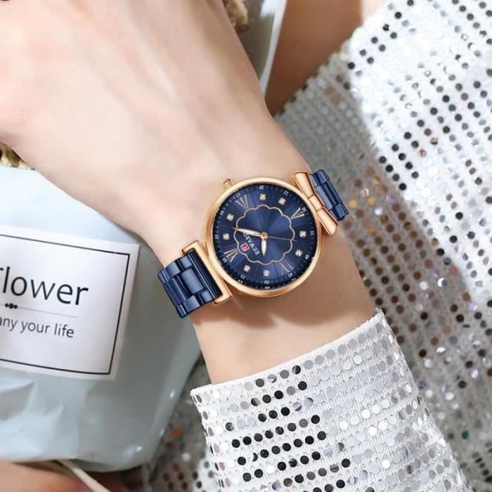 MONTRE BRACELET REWARD Montre Femmes Top Marque De Luxe Bleu En