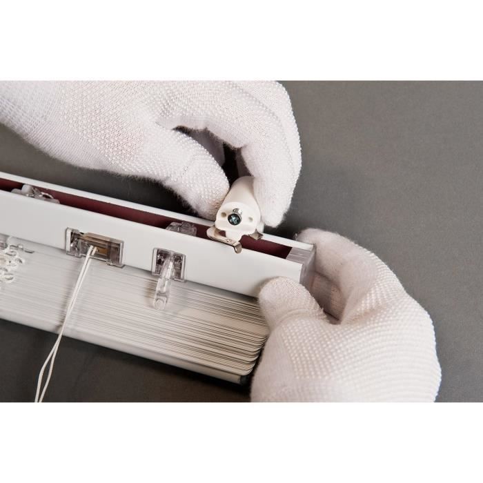 Support Tringle Rideaux Sans Percage KLEMMFLEX Support à Pince BFX25 Pour Store à Monter Directement Sur L'ouvrant De Votre Fenêtre PVC/Plastique - Coloris: Marron - Sans PERCAGE - 1 Paire = 2