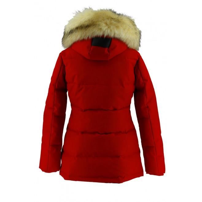 Doudoune helvetica rouge store