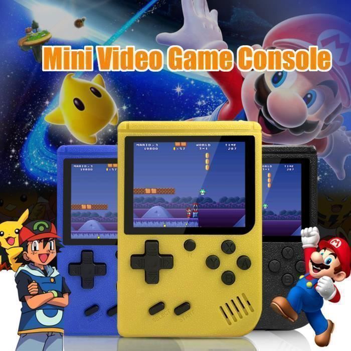 Console Mini Jeu Brique Rétro 23 Jeux – Console De Poche Orange Pour Enfants – Jeux Vintage Classiques & Fun