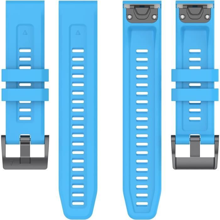 Bracelet De Remplacement OVERSTEP Pour Garmin Approach S70 47mm – Silicone Souple, Confortable, Charge Sans Retrait