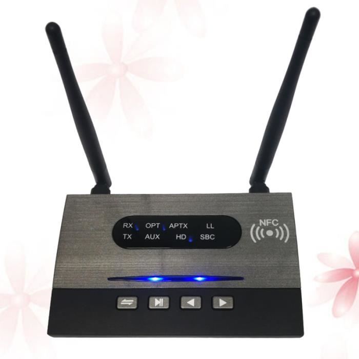 Wireless Audio Transmitter Receiver Adapter Aptx Long Range Low Latency for Car TV Headphones Black Cdiscount TV Son Photo