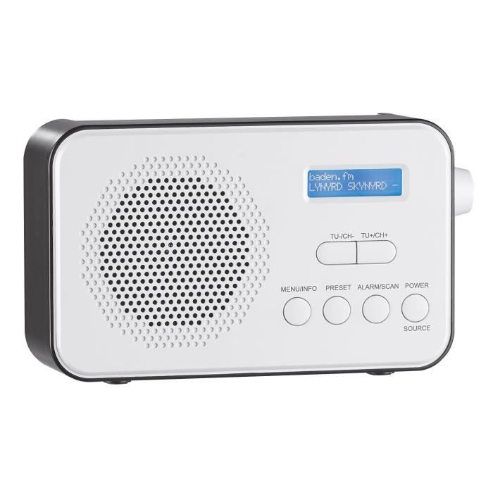 Réveil numérique DAB+ FM double radio Bluetooth August MB420