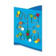 Viga Toys jeu mural avion junior 180 cm bois bleu 5 pièces-3
