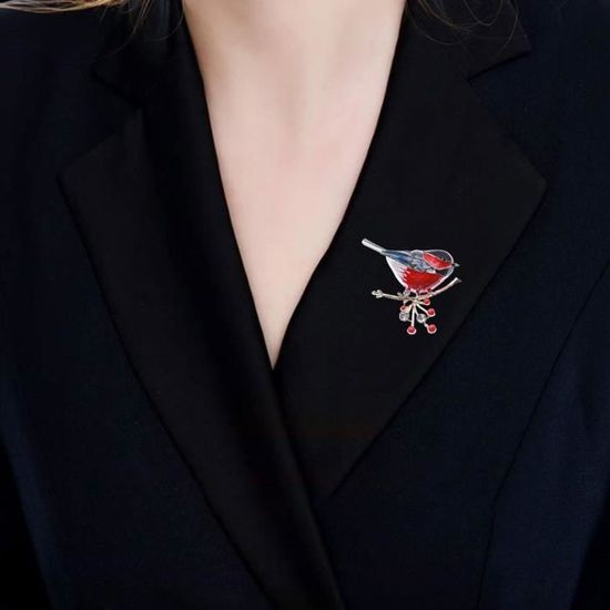 Broche Oiseau Strass Robe Écharpe Châle Broches
