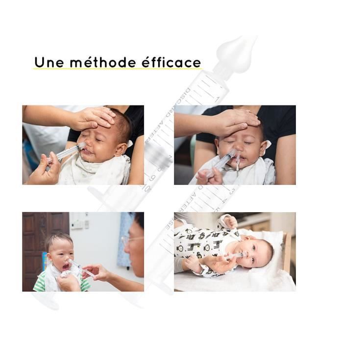 4pcs Mouche bebe seringue nasale 10 ml, Irrigateur nasal pour nouveau-nés  nourrisson enfant en bas âge