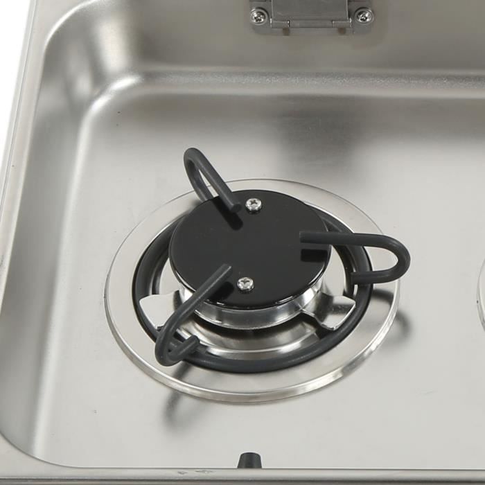 Allumage Pile D Cuisinière Gaz 1 Brûleur Camping-car KIMISS - 1,8 KW Verre Trempé 365x200mm Brûleur Gaz Encastrable