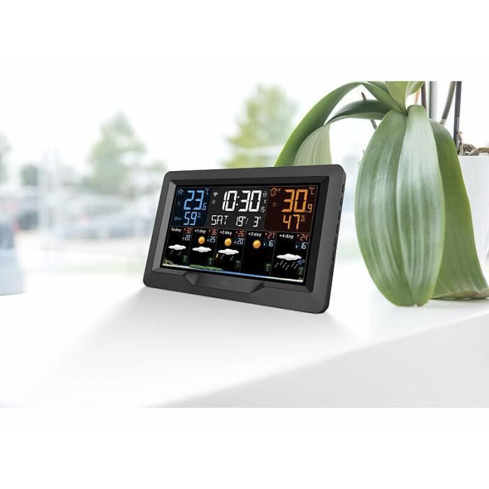 Station Météo Radio Emos Select Avec Écran Couleur Tactile, Comprenant