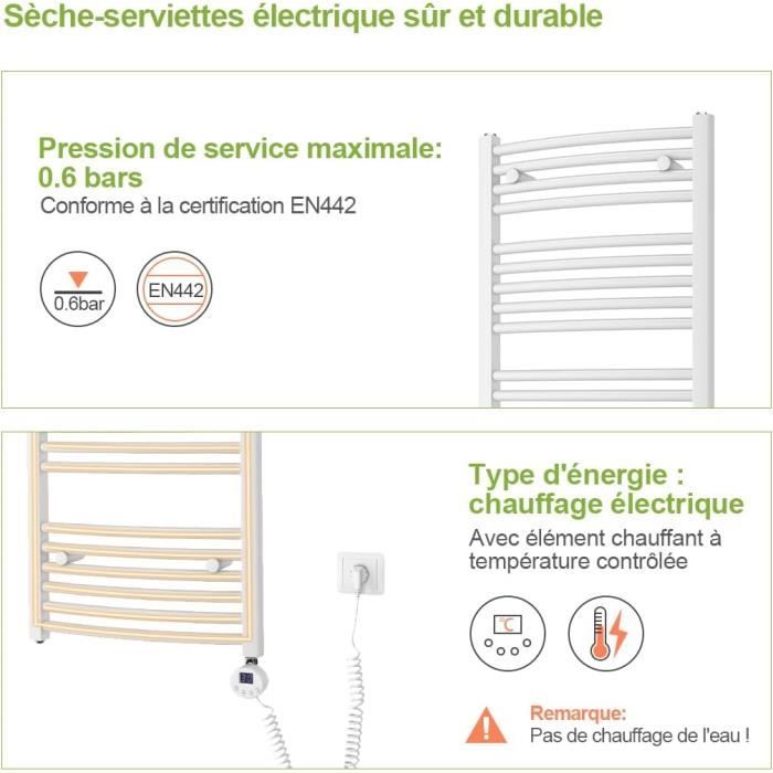 Ehskzjh Seche Serviette Electrique Avec Thermostat 750 X 600 Mm Sèche — free download