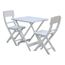 Ensemble Salon De Jardin 2 Chaises Et 1 Table En Bois Style