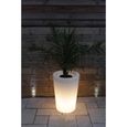 Pot de fleurs lumineux - Glowtub - Pot colonne round - Blanc - Hauteur 60 cm-0
