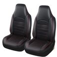 Goodman-Lot de 2 housses de siège avant de voiture classiques de luxe en simili cuir imperméable pour siège de voiture Compatible 6-0
