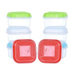 ARSUK EURO LTD Repas de Bébé pots de Conservation, BPA libre en plastique réutilisable Alimentation récipient avec couvercle (8 pièces - 120ml)