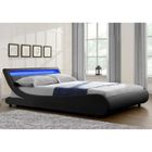 HABITAT ET JARDIN Lit LED "Natacha" - 140 x 190 cm - Noir