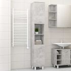 vidaXL Armoire de salle de bain Gris béton 30x30x179cm Bois ingénierie 802628