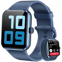 Blackview R50 Montre Connectée avec Appel Bluetooth SmartWatch de Fitness Tracker d'Activit Contrôle de musique - Bleu