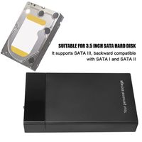 Boîtier de disque dur externe - FDIT - W3530 - USB 3.0 - 3,5 pouces - Économie d'énergie