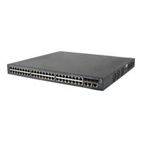 HPE 3600-48-PoE+ v2 SI Switch Commutateur C3 Géré 48 x 10-100 (PoE+) + 4 x Gigabit SFP + 2 x 10-100-1000 partagé Montable sur…