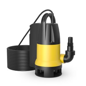 Powerplus POWEW67900 Pompe à Eau Submersible 200W 3500L/h - Pompe Cave Citerne Piscine Jusqu'à 35°C