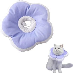 Collerette Pour Chat En Coton Suédé - Anti-léchage Et Anti-grattage - Taille S Réglable (jusqu’à 3 Kg) - Confortable Et Mignon - Lot Avec Jouet