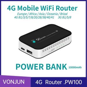 MODEM - ROUTEUR PW100 Europe-Routeur mobile sans fil 4G, USB de ty