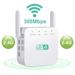 MODEM - ROUTEUR 2,4G 300M blanc - Répéteur Wi-Fi sans fil 2.4-5Ghz