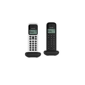 Téléphone Sans Fil DECT Alcatel D285 Solo - Noir Et Rouge, écran Confort, Fonction Mains Libres - Répertoire 50 Contacts, Rappel Des Derniers Appels