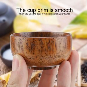 TASSE D'APPRENTISSAGE tasse à thé en bois Tasse à boire en bois résistant à la chaleur en bois naturel portable 13008