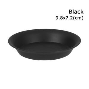 SOUCOUPE - PLATEAU Noir-9,8x7,2cm - Bac d'égouttement en plastique po