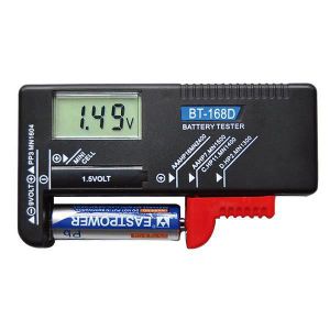 BT-168D testeur de Batterie num/érique Volt Checker 9V 1.5V Pile Bouton Rechargeable AAA AA C D Universal Test de la Batterie