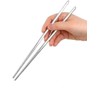 Paire De Baguette Chinoise Inox 22 5cm Couverts Baguettes