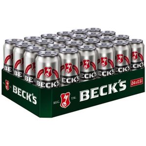 BIERE 24 x Becks Pils 0,5L canettes 4,9% Vol
