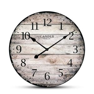 Cander Berlin MNU 7235 Horloge Murale Vintage en Panneau MDF avec m/écanisme Silencieux /Ø 35 cm