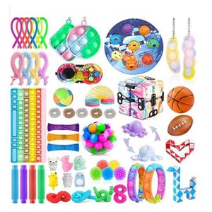Fidget Toys Set - Fidget Pack pour Enfants et Adultes, Soulagement de  l'anxiété Stress Sensory Toys, Fidget Toys Pack avec Fos