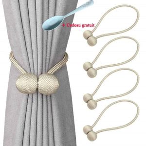 Attaches De Corde De Ruban Embrasses De Rideau Magn/étiques 5 Pi/èces Boucles De Rideau pour La D/écoration De Bureau /à Domicile Petit 33 cm//Rose Pinces /à Rideaux en /éToile en Acrylique