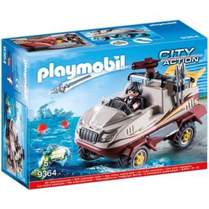 VOITURE - CAMION Playmobil - Véhicule Amphibie et Bandit - 9364 - M