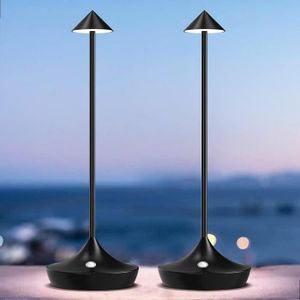 LAMPE A POSER Lampe De Chevet Tactile Sans Fil Usb, 2Pcs 6000Mah