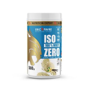 PROTÉINE Eric Favre - Iso Zero 100% Whey Protéine - Proteines - Vanille - 500g