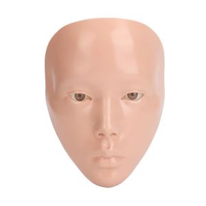 GOMMAGE VISAGE Omabeta Visage de pratique de maquillage Ensemble de visage de pratique cosmétique 5D, Mannequin de hygiene bijoux Peau Peau rose