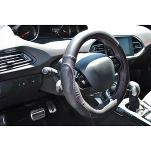 Pour Peugeot 3008 4008 5008 Rifter Partner Couverture Volant Voiture En  Fibre Carbone + Pu Cuir Auto Accessoires Intérieur Black - Cdiscount Auto