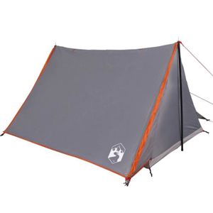 TENTE DE CAMPING KIT Tente de camping 2 personnes gris et orange im