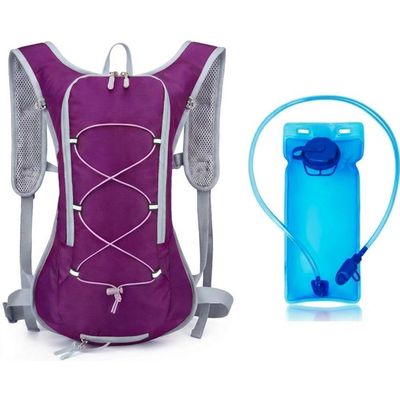 Gilet D'hydratation Running 5 L – Nylon 170 G, Avec Poche 1,5 L Et Bidon 500 ML, Bandes Réfléchissantes