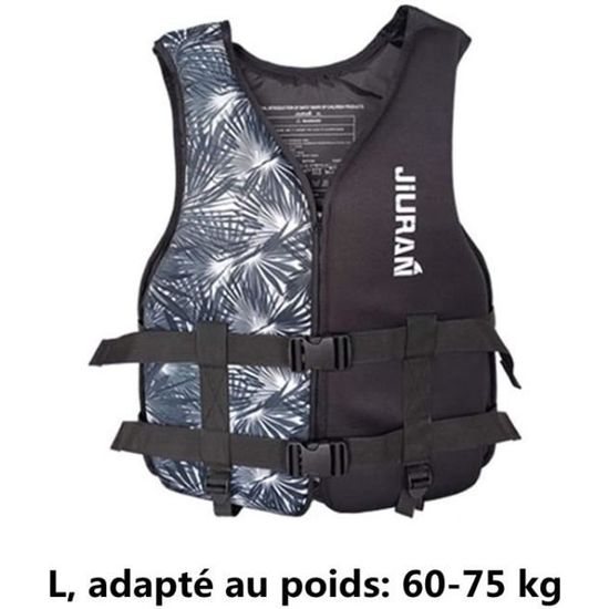 Gilets de Sauvetage Adultes, (L, adapté au poids: 60-75 kg), Combinaison de  flottabilité Aide à la Natation pour la Natation Kayak p - Cdiscount Sport