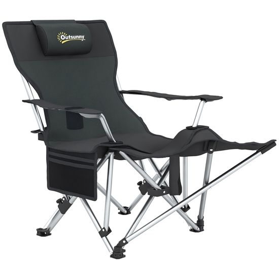 Chaise Pliante Pêche/camping - Porte-gobelet, Sac De Transport, 110kg