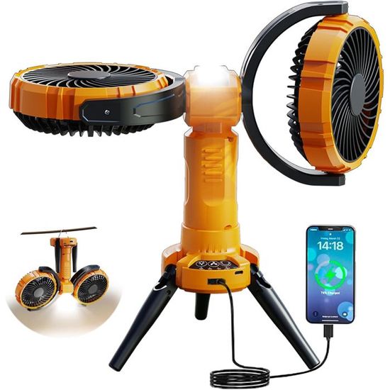 Batterie Rechargeable 2400mah Ventilateur de Camping et Lumière LED Portable USB avec Lumières pour Tente Suspendue Ou de Table Voiture RV Urgence Extérieure Ouragan Beige Batterie Rechargeable 2400mah Ventilateur de Camping et Lumière LED Portable USB avec Lumières pour Tente Suspendue Ou de Table Voiture RV Urgence Extérieure Ouragan Beige