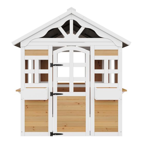 Maison jeu bois extérieur enfant, cabane jardin résistante aux intempéries