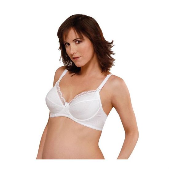 Bustier Allaitement Mains Libres Mallalah - Coton/Élasthanne - Fermeture Éclair - Taille M (XS/S/M)