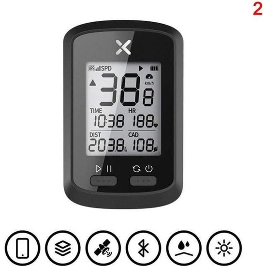 Compteur Vélo Sans Fil étanche - Mesure Vitesse, Distance, Chrono, Avec écran Rétroéclairé