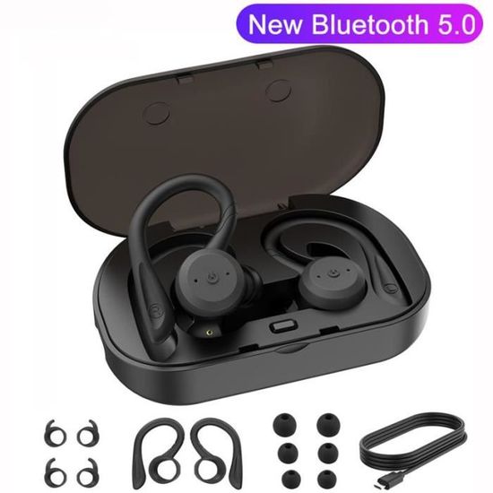 Écouteurs Sans Fil Bluetooth 5.0 OwnHealer Y19 - Antibruit, IPX5 - Blanc (Neuf)